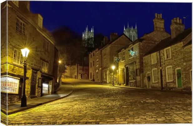 Lincoln At Night Canvas Print by Alison Chambers