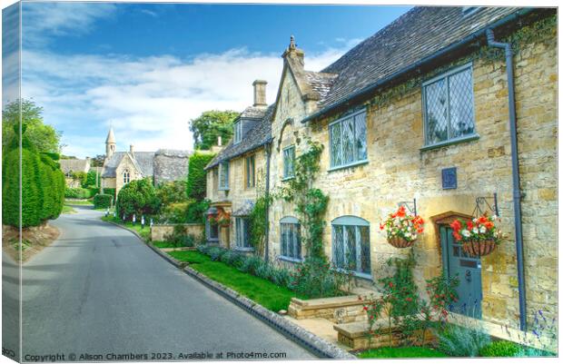 Broad Campden Cotswolds Canvas Print by Alison Chambers
