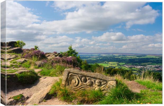 Otley Chevin Sculpture Trail Canvas Print by Alison Chambers