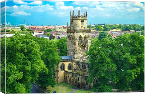 All Saints Church Pontefract  Canvas Print by Alison Chambers