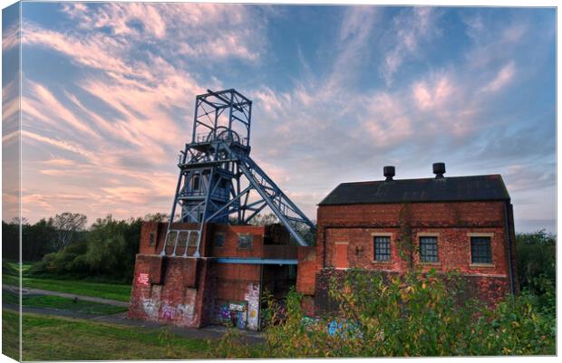 Barnsley Derelict Coal Mine Canvas Print by Alison Chambers