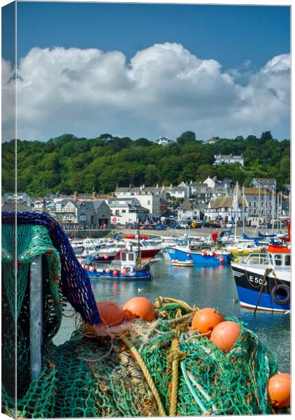 Lyme Regis Harbour  Canvas Print by Alison Chambers