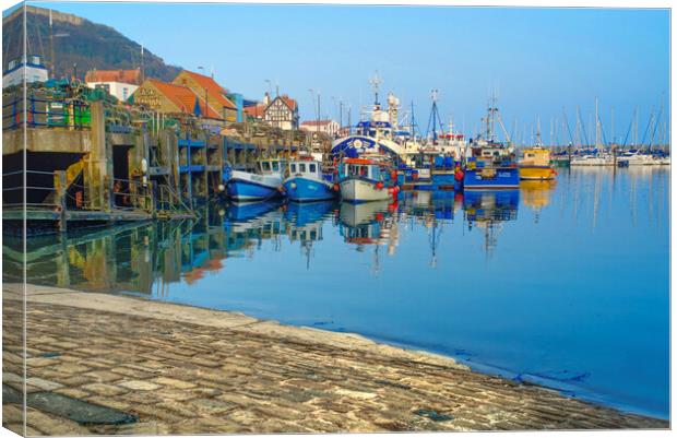 Scarborough Harbour   Canvas Print by Alison Chambers