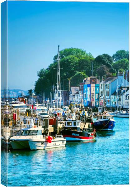 Weymouth Harbour  Canvas Print by Alison Chambers