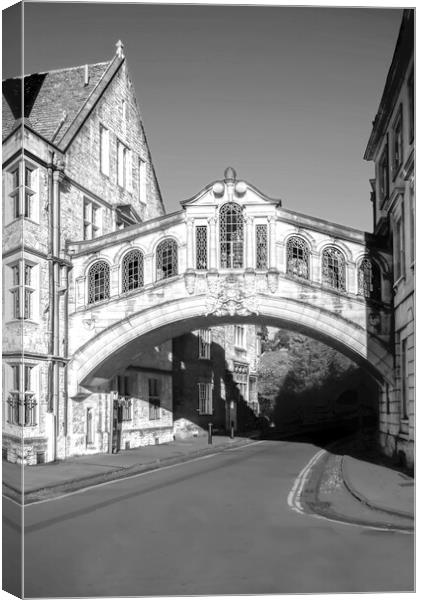 Oxford Bridge Of Sighs Canvas Print by Alison Chambers