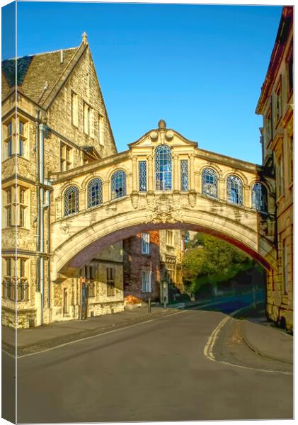 Oxford Bridge of Sighs Canvas Print by Alison Chambers