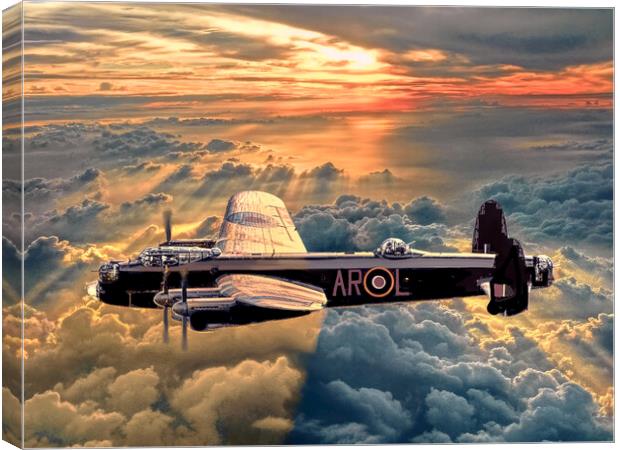 Avro Lancaster Bomber PA474 Canvas Print by Alison Chambers