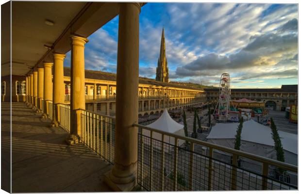 The Piece Hall Canvas Print by Alison Chambers
