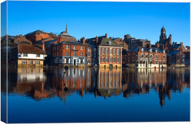 York River Ouse Canvas Print by Alison Chambers