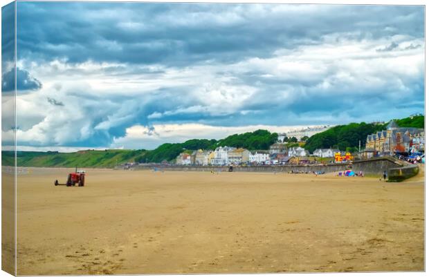 Filey Beach Canvas Print by Alison Chambers