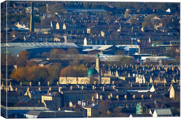 Madni Jamia Mosque Halifax Canvas Print by Alison Chambers