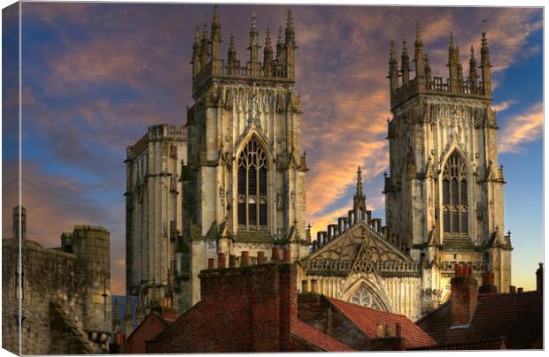 York Minster Skyline Canvas Print by Alison Chambers