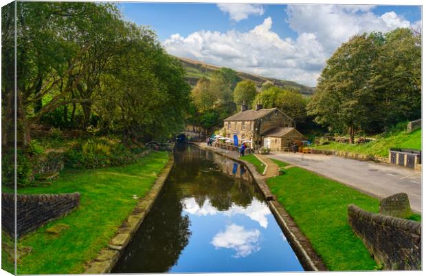 Marsden Tunnel End Landscape  Canvas Print by Alison Chambers