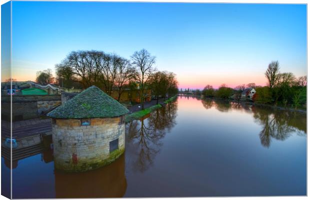 York River Ouse Dawn Canvas Print by Alison Chambers
