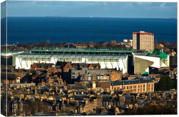 Easter Road Stadium  Canvas Print by Alison Chambers