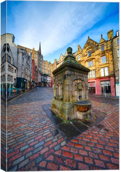 West Bow Edinburgh  Canvas Print by Alison Chambers