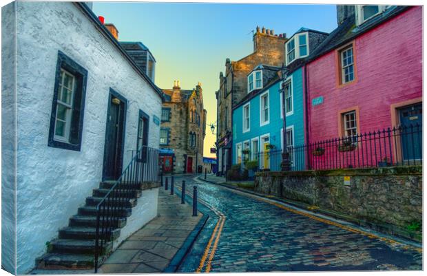 South Queensferry Town Canvas Print by Alison Chambers