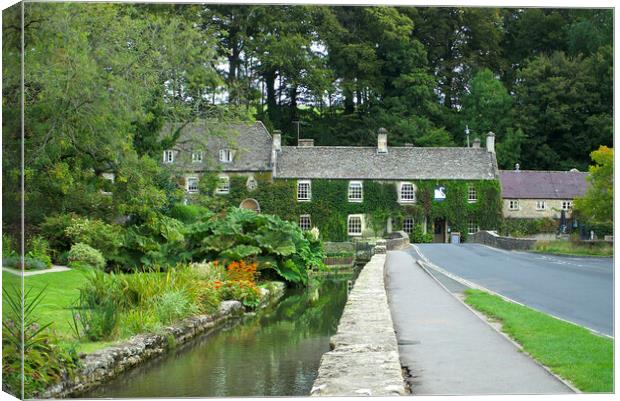 Bibury Cotswolds  Canvas Print by Alison Chambers
