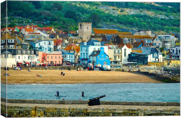 Lyme Regis Dorset Canvas Print by Alison Chambers