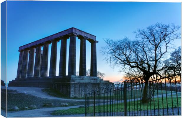 The National Monument of Scotland  Canvas Print by Alison Chambers
