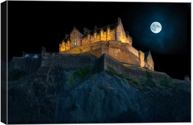 Edinburgh Castle  Canvas Print by Alison Chambers