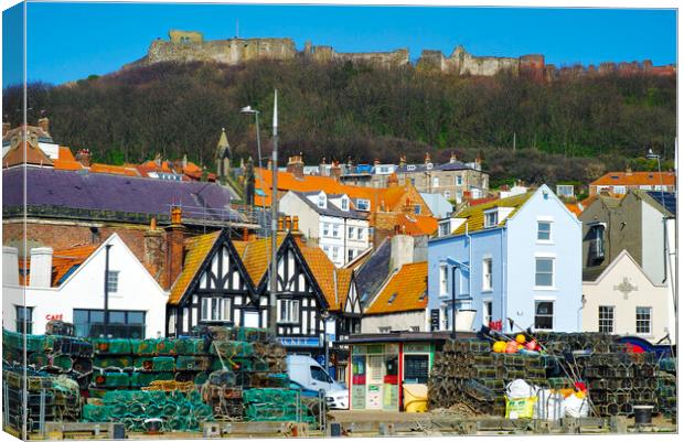 Scarborough Old Town Canvas Print by Alison Chambers