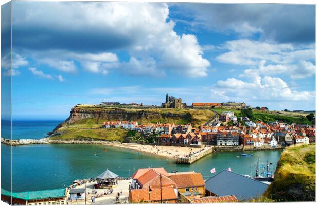 Whitby View Canvas Print by Alison Chambers