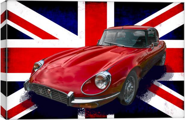 E Type Jaguar Canvas Print by Alison Chambers