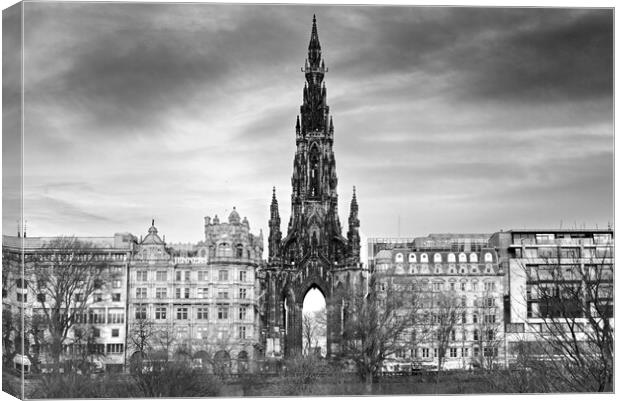 The Scott Monument  Canvas Print by Alison Chambers