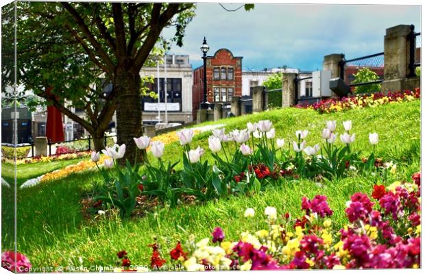 Barnsley Town Centre  Canvas Print by Alison Chambers