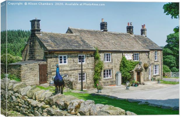 The Strines Inn Canvas Print by Alison Chambers