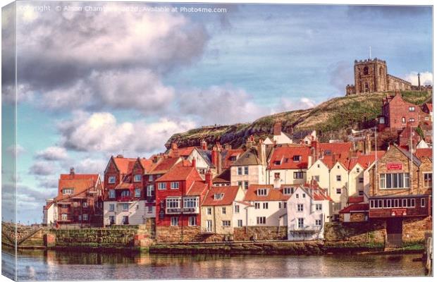 Whitby Yorkshire Coast  Canvas Print by Alison Chambers