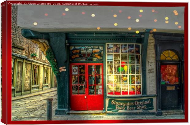Ye Olde Toy Shoppe York Canvas Print by Alison Chambers
