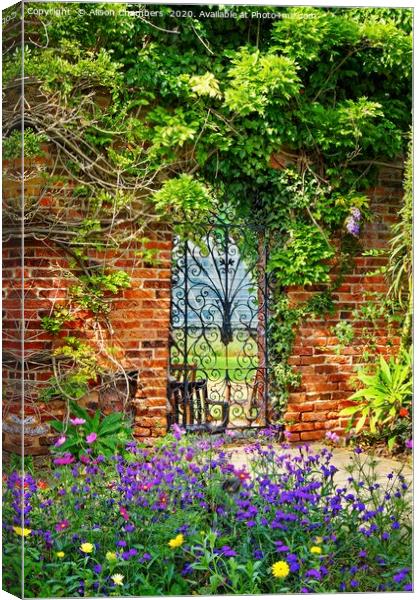 Walled Garden Cannon Hall Canvas Print by Alison Chambers