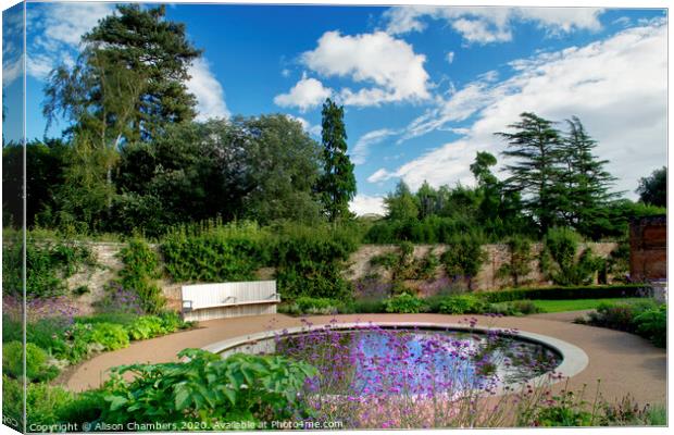 Cannon Hall Walled Garden Canvas Print by Alison Chambers