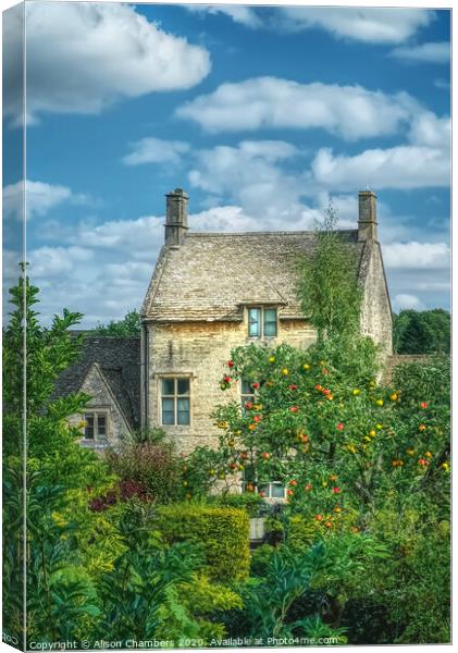 Northleach Cottage Canvas Print by Alison Chambers