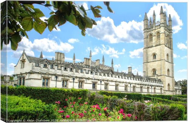 Magdalen College Oxford  Canvas Print by Alison Chambers