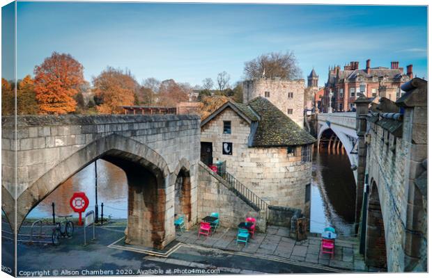 Towers Of York Canvas Print by Alison Chambers