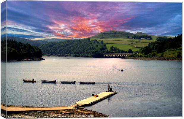 Ladybower Reservoir Canvas Print by Alison Chambers