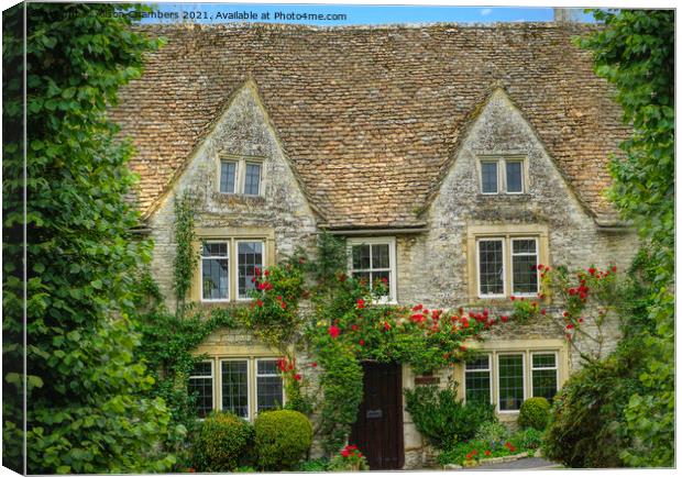 Broadway Cotswold Cottage Canvas Print by Alison Chambers