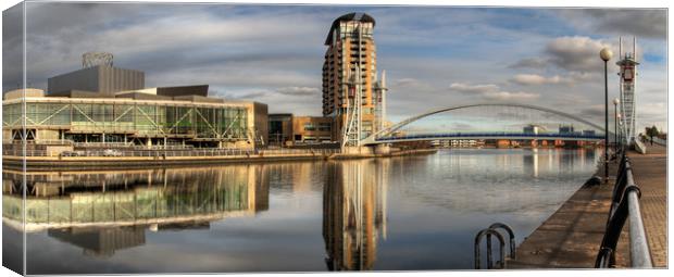 Salford Quays, Greater Manchester Canvas Print by Ian Homewood