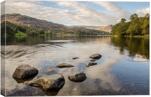 Rydal Water and Loughrigg Terrace Canvas Print by Ian Homewood