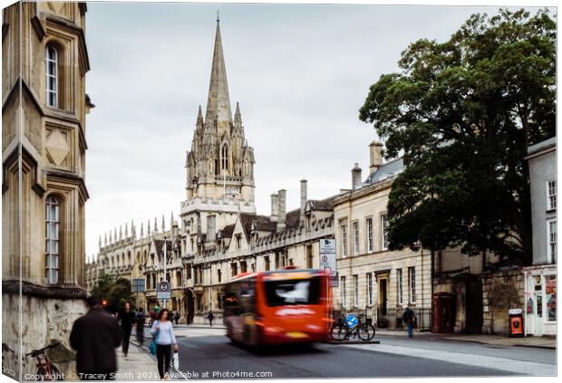 High Street Oxford City Canvas Print by Tracey Smith