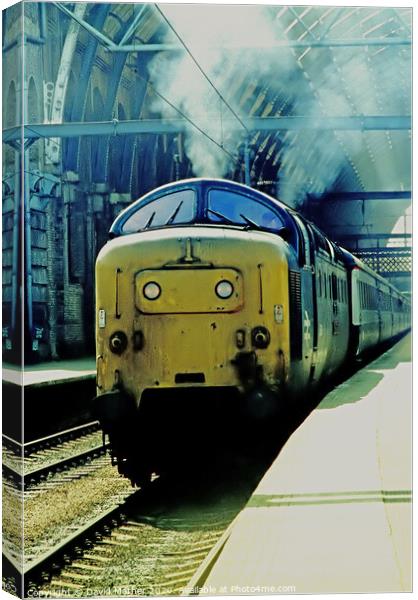 A Deltic to Hull Canvas Print by David Mather