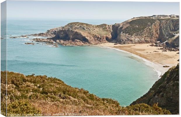 Piedmont Bay, Jersey, Channel Islands Canvas Print by David Mather