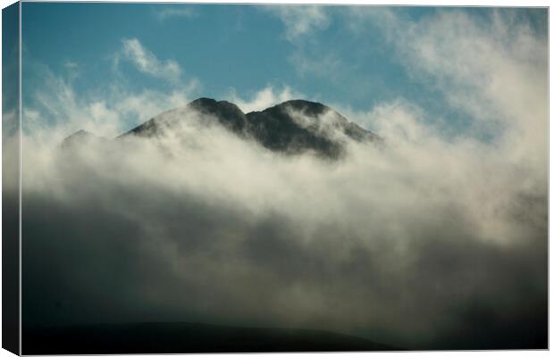 Mountain Mist Canvas Print by Simon Johnson