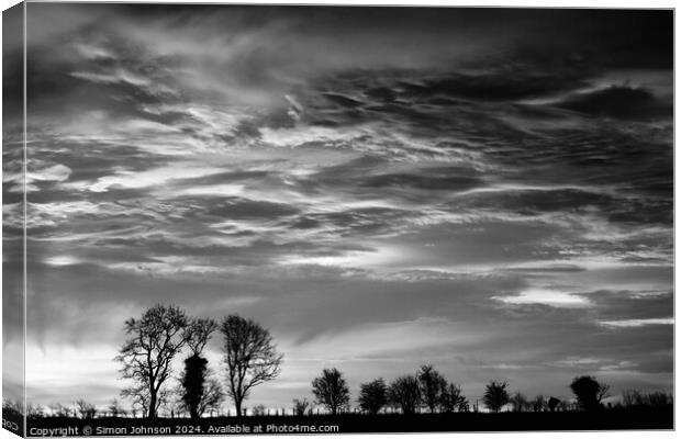 Sky cloud Canvas Print by Simon Johnson