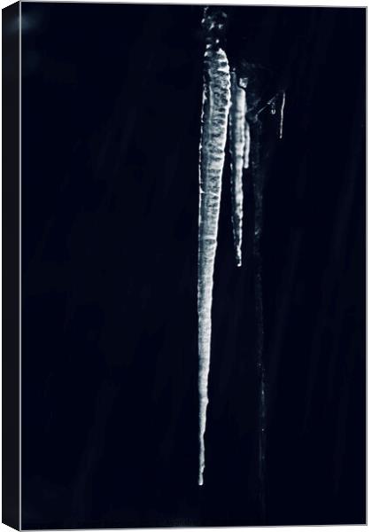 pointed ice  Canvas Print by Simon Johnson