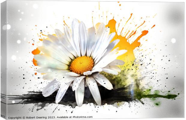 Daisy Canvas Print by Robert Deering