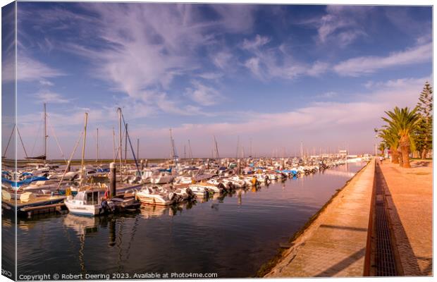 Olhao Marina Algarve Portugal Canvas Print by Robert Deering